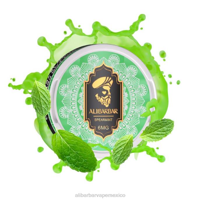 Alibarbar Vape México - 4R0690 Alibarbar bolsas de nicotina menta verde