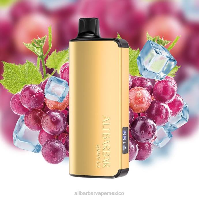 Alibarbar Vape Nicotine - 4R0637 Alibarbar Ingot 20000 vaporizadores desechables hielo de uva