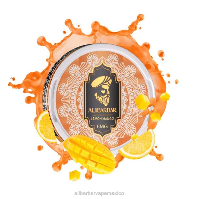 Alibarbar Vape Nicotine Content - 4R0686 Alibarbar bolsas de nicotina mango limon