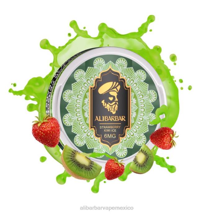 Alibarbar Vape Review - 4R0691 Alibarbar bolsas de nicotina hielo de fresa y kiwi
