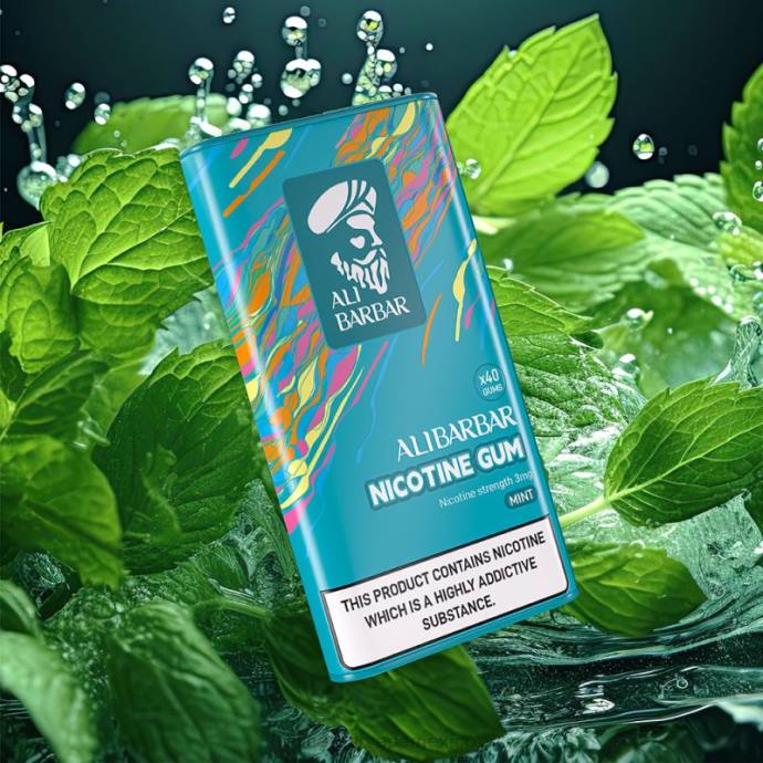 Alibarbar Vape Nicotine - 4R06101 Alibarbar chicle de nicotina menta
