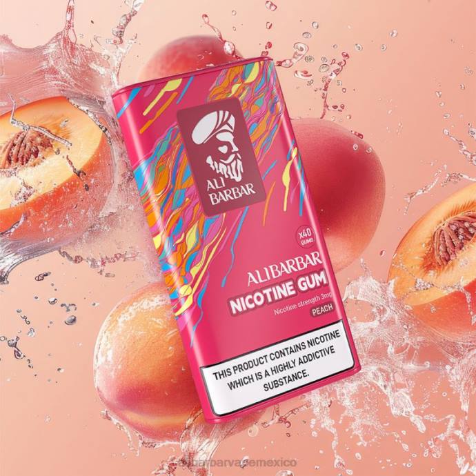 Alibarbar Vape Nicotine Content - 4R06102 Alibarbar chicle de nicotina durazno