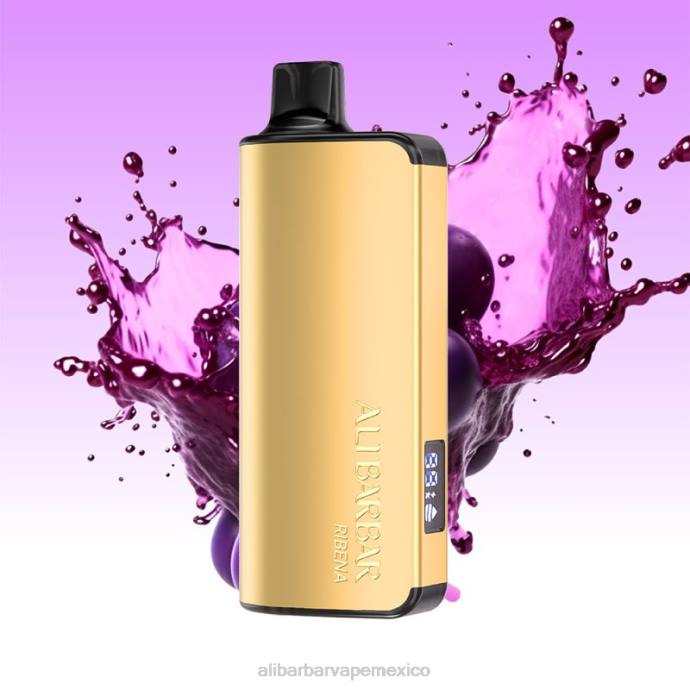 Alibarbar Vape México - 4R0642 Alibarbar Ingot 20000 vaporizadores desechables ribena